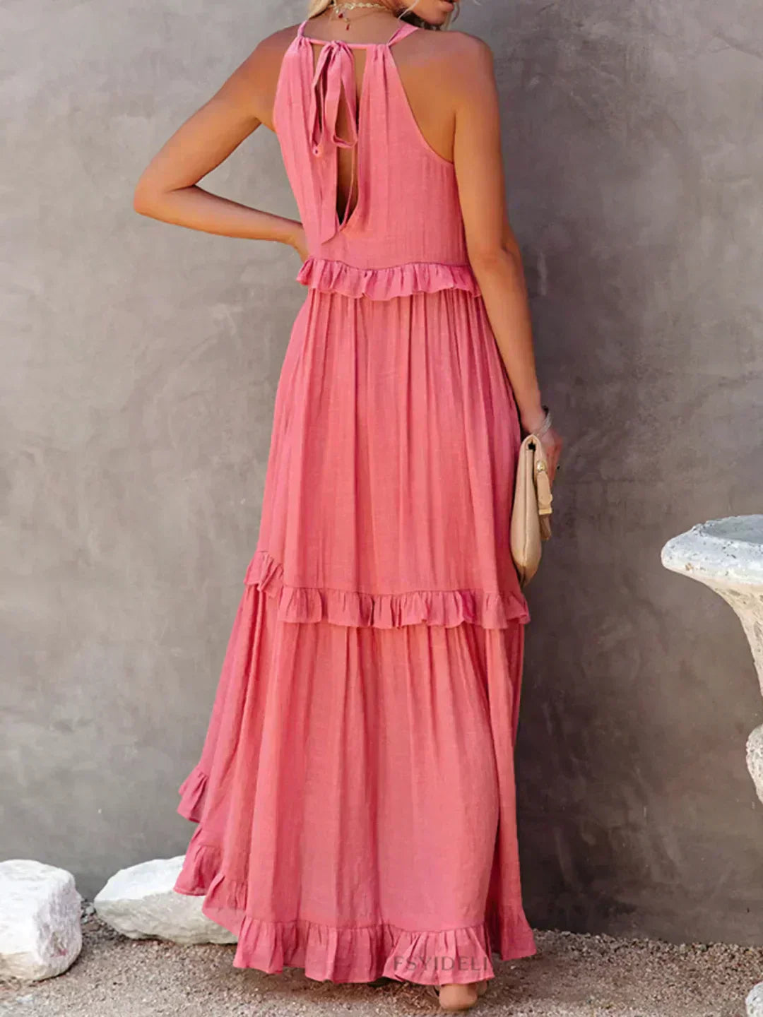 Women's Maxi Dress Layered Tier Design