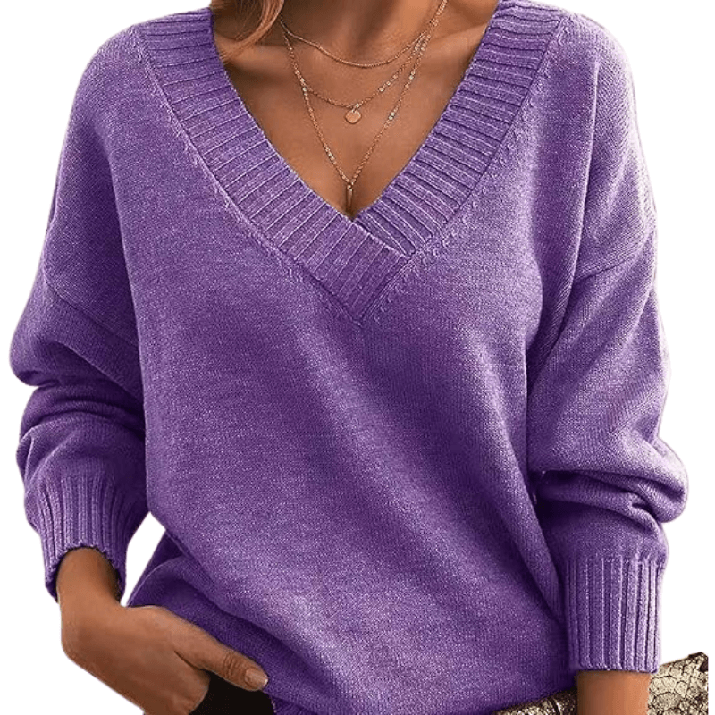 Women's Classic V-Neck Sweater