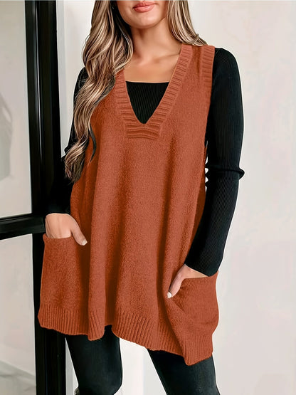 Women's Casual V-Neck Vest