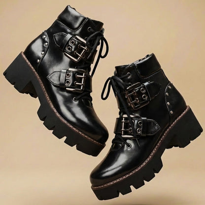 Savannah Buckle Ankle Boots