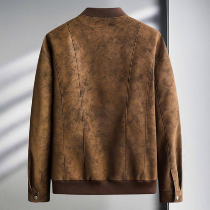 Maverick Suede Bomber Jacket
