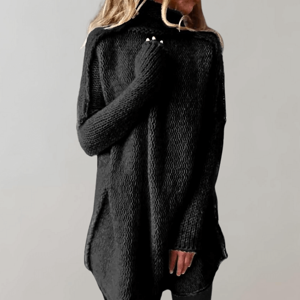 Women's Long Relaxed Fit Sweater - Vonnera