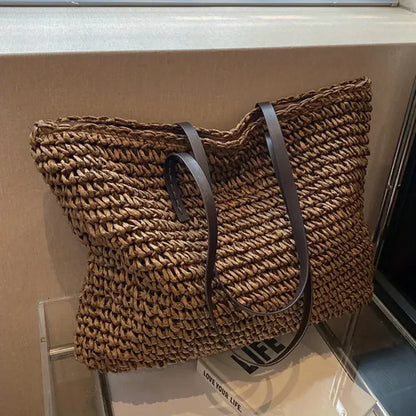 Women's Woven Tote Bag Daily Carry All