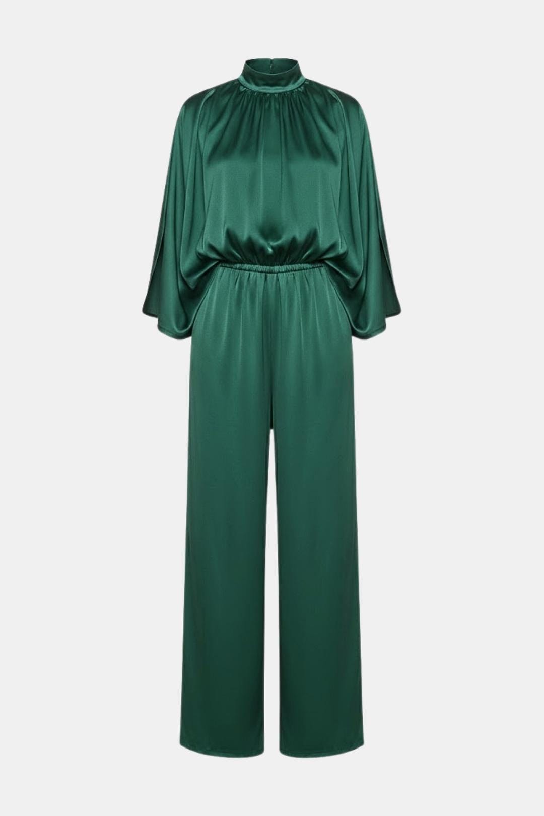 Women's High Neck Jumpsuit Cape Sleeve - VibreMode