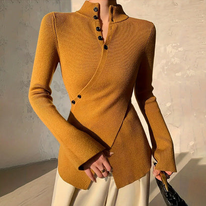 Women's Long Sleeve Wrap Sweater - Vonnera