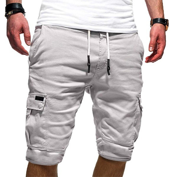 Image of Beau | Men's Cargo Knee Length Drawstring Shorts