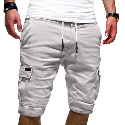Image of Beau | Men's Cargo Knee Length Drawstring Shorts