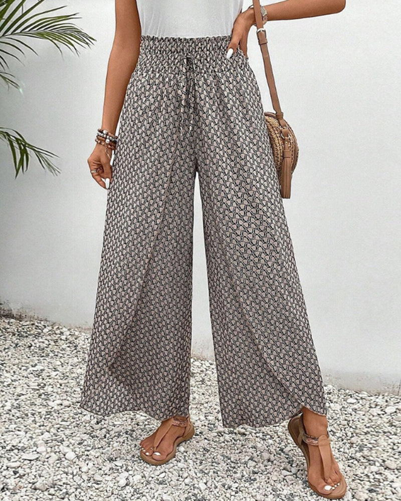 Women's High Waist Palazzo Trousers - Vonnera