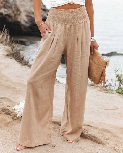Women's Wide Leg Beach Pants - Vonnera