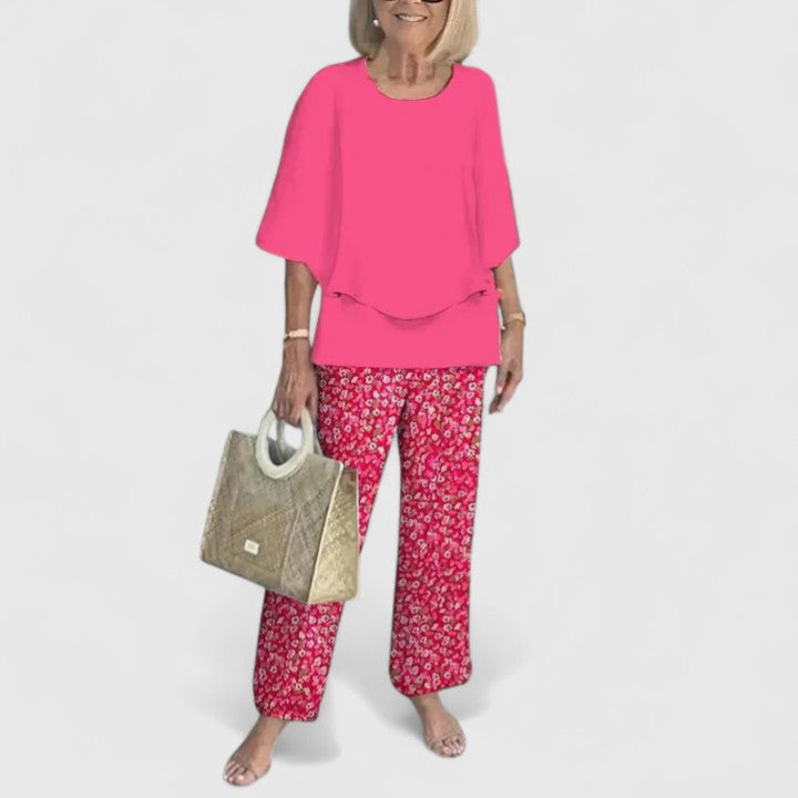 Women's Relaxed Fit 2-Piece Pant Set