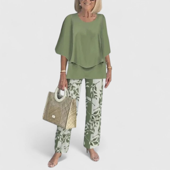 Women's Relaxed Fit 2-Piece Pant Set