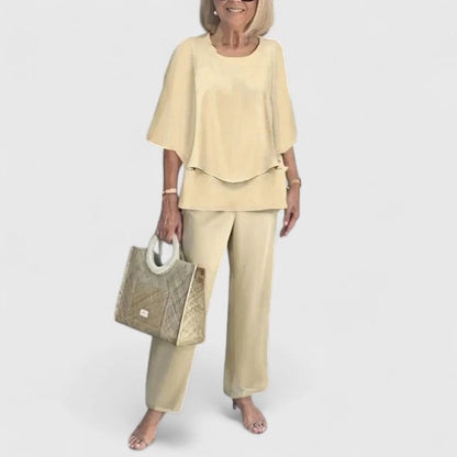 Women's Relaxed Fit 2-Piece Pant Set