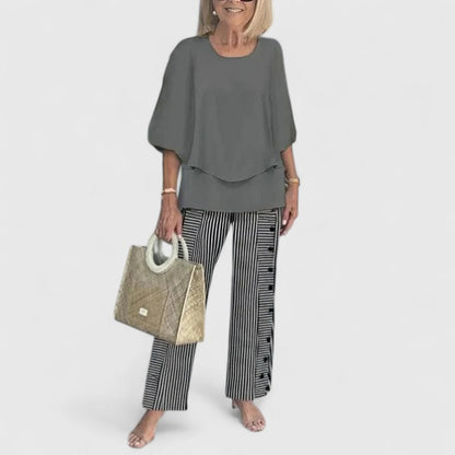 Women's Relaxed Fit 2-Piece Pant Set