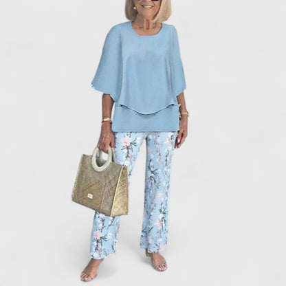 Women's Relaxed Fit 2-Piece Pant Set