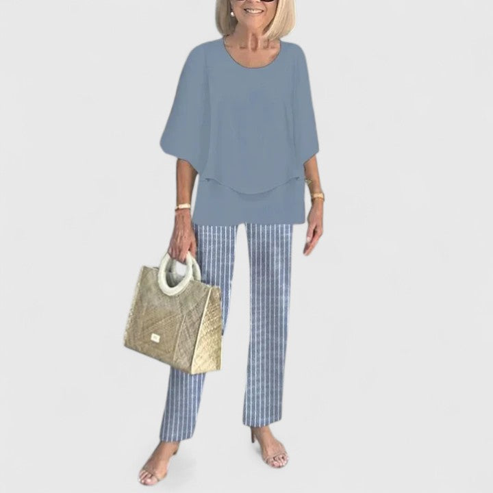 Women's Relaxed Fit 2-Piece Pant Set