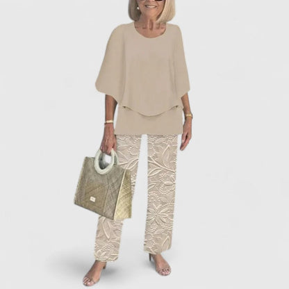 Women's Relaxed Fit 2-Piece Pant Set