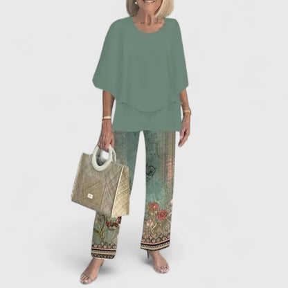 Women's Relaxed Fit 2-Piece Pant Set