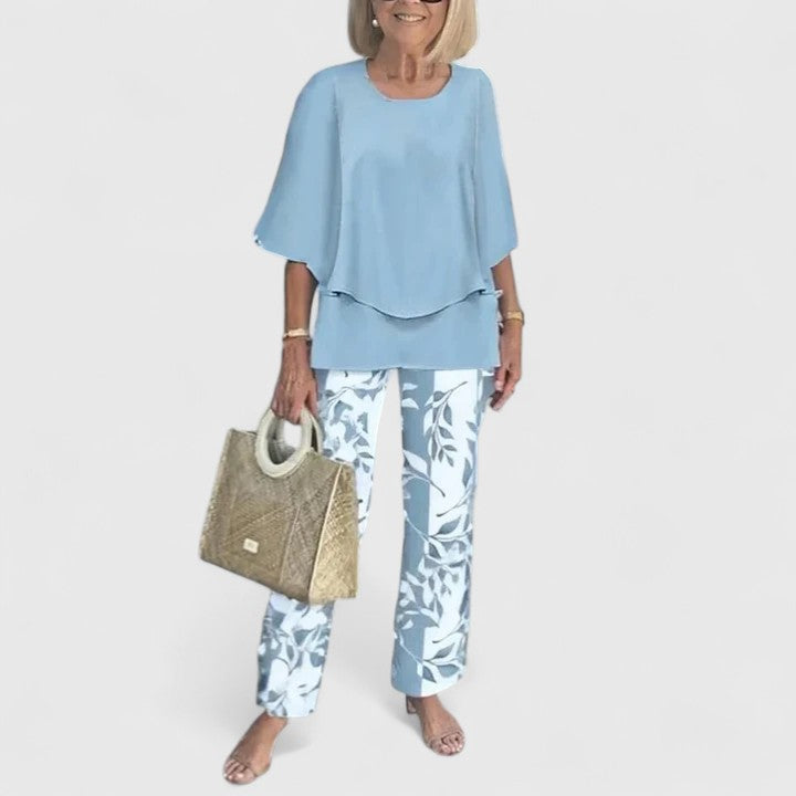 Women's Relaxed Fit 2-Piece Pant Set