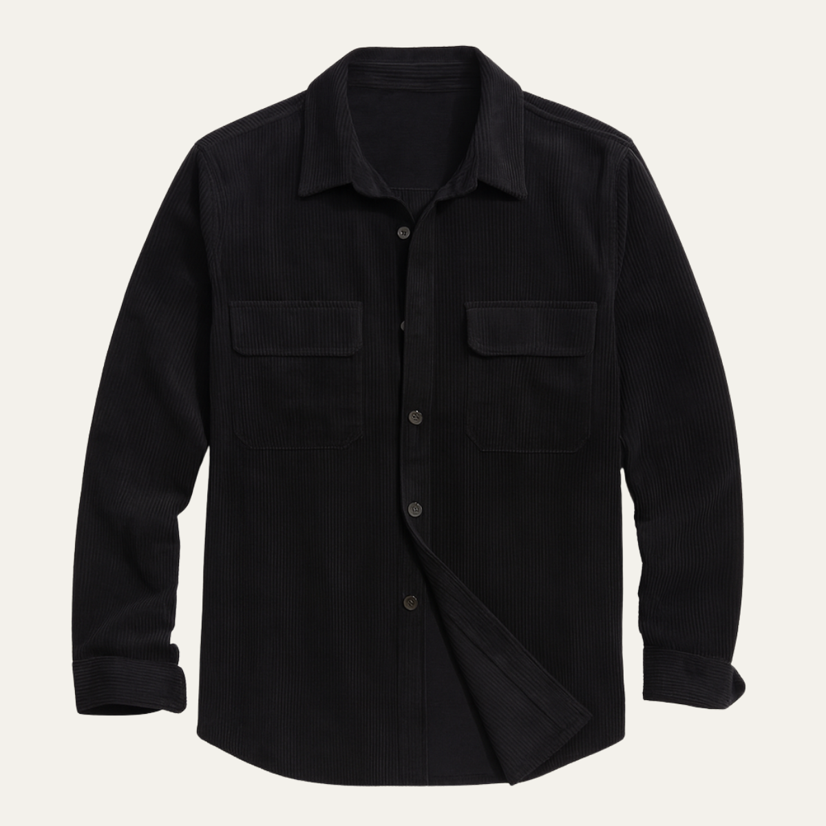 Men's Corduroy Shirt Jacket Lightweight Brown - Vonnera