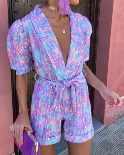 Image of Bernice | Women's Belted Two-Piece Set