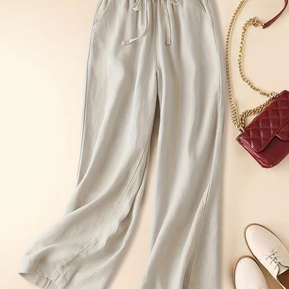 Women's Wide Leg Drawstring Pants