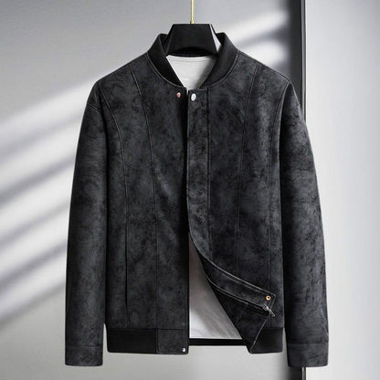 Maverick Suede Bomber Jacket