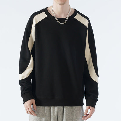 Mens Colorblock Crew Neck Sweatshirt - Vonnera