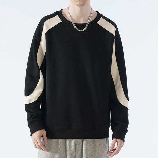 Mens Colorblock Crew Neck Sweatshirt - Vonnera