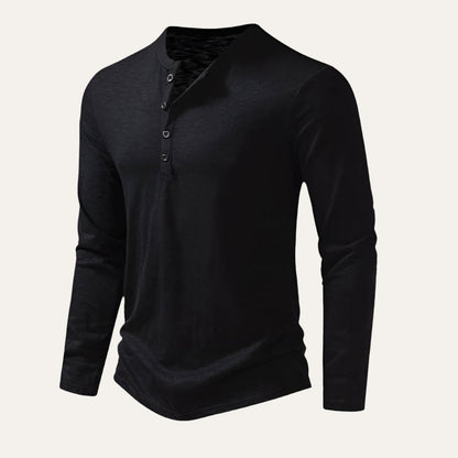Men's Cotton Polo Shirt Long Sleeve