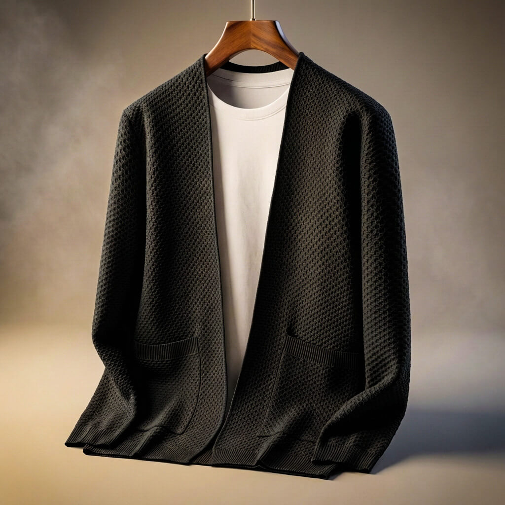 Alberto Honeycomb Knit Cardigan
