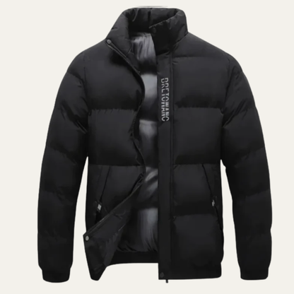 Men's Warm Puffer Jacket Insulated Black