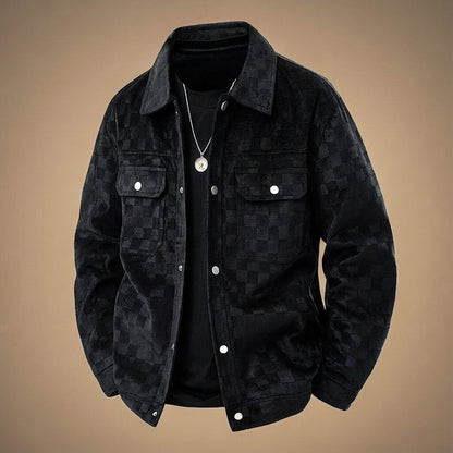 Tucker Checkered Suede Jacket