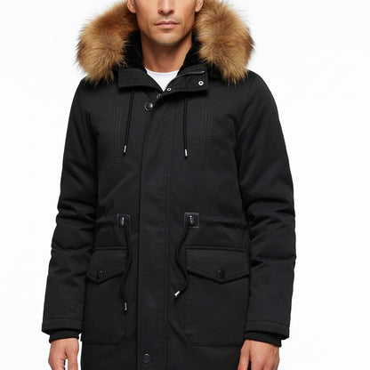 Men's Camouflage Hooded Parka Thick Windproof Jacket