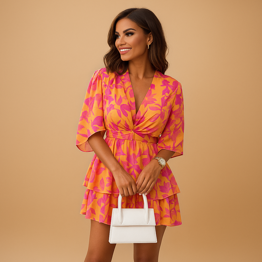Boho mini dress for women with lightweight breathable fabric and unique bohemian patterns, perfect for festivals, beach outings, and casual summer days.
