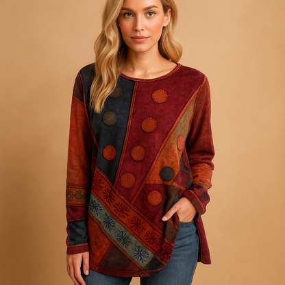 Women's Off Shoulder Ethnic Print - Vonnera