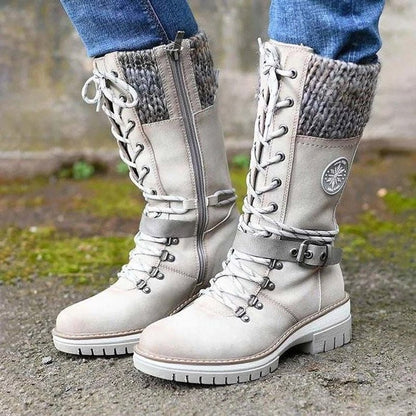 Women's Winter Boots Knitted Cuff Comfortable - Vonnera