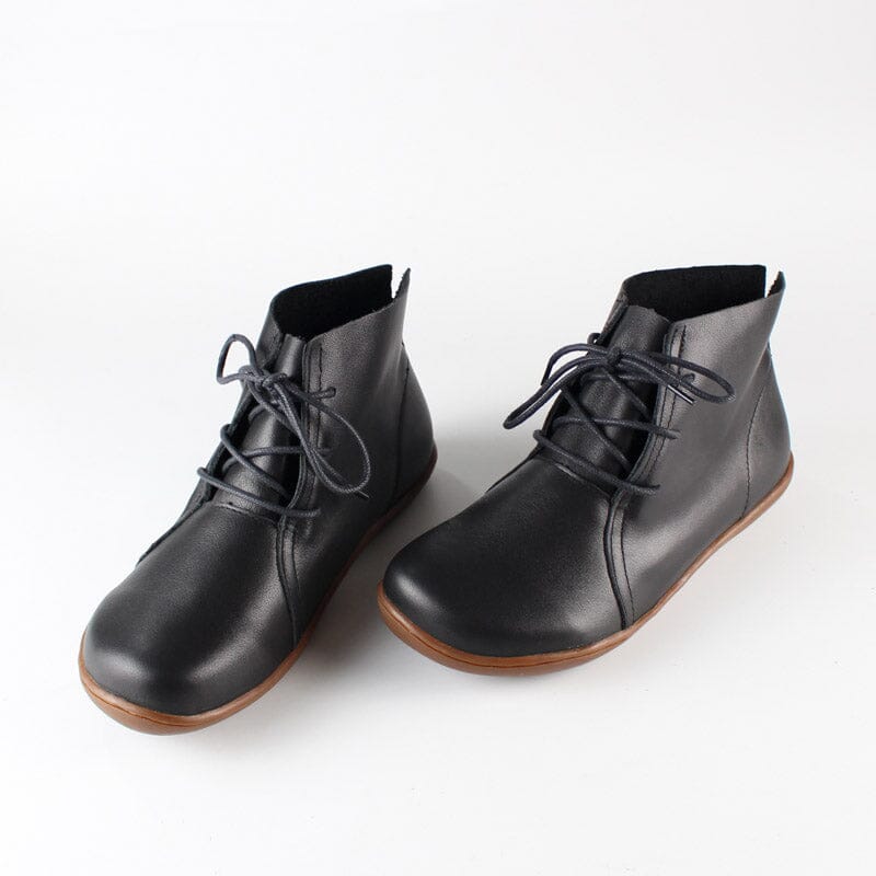 Women's Ankle Boots Lace Up Flat Style