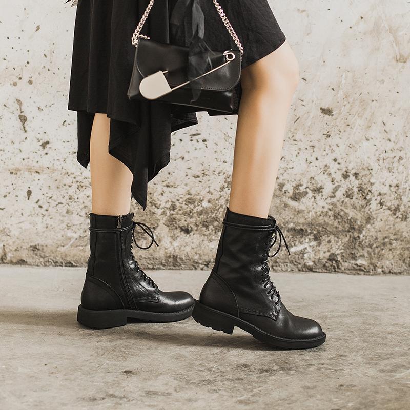 Women's Boots Leather Sophisticated - Vonnera