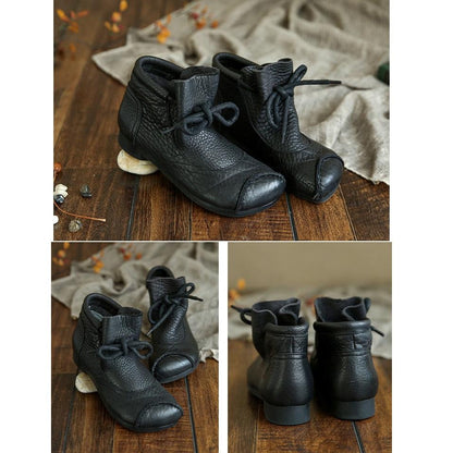 Women's Flat Lace-Up Ankle Boots