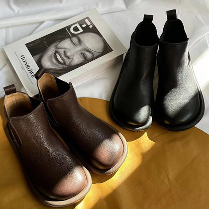 Women's Slip On Boots Flat Sole