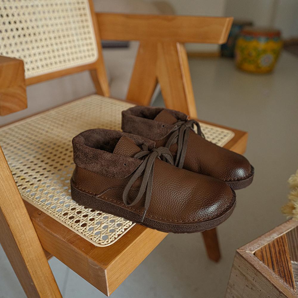 Women's Round Toe Flat Boots