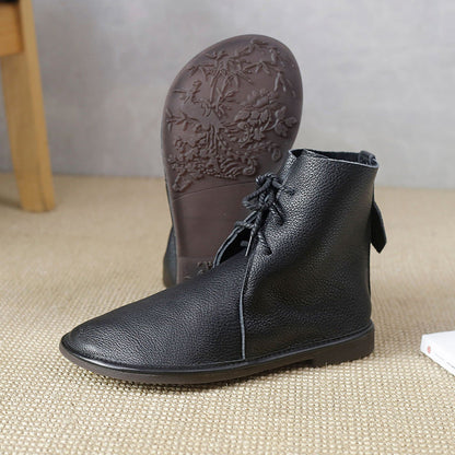 Women's Lace Boots Warm Classic Black