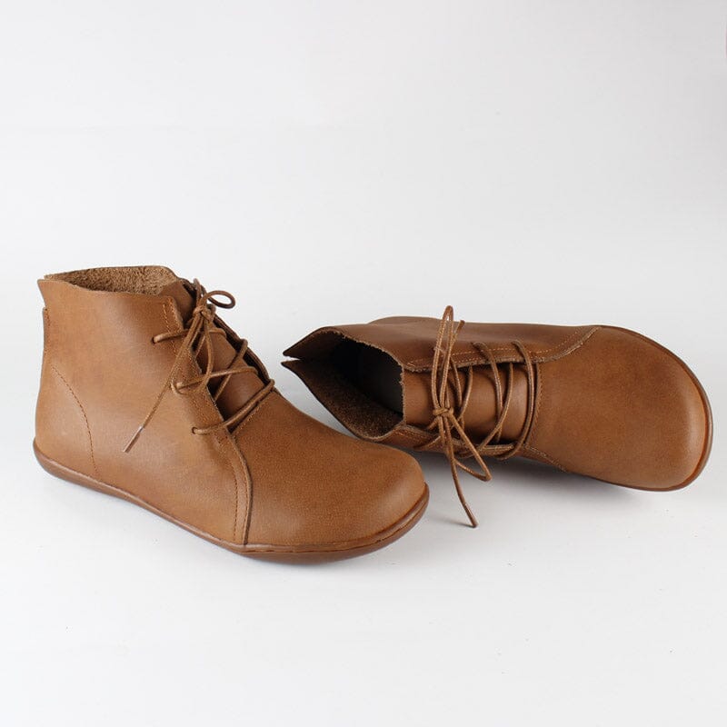 Women's Ankle Boots Lace Up Flat Style