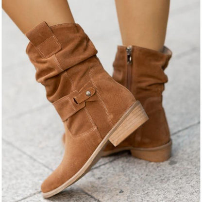 Women's Ankle Boots Zipper Closure