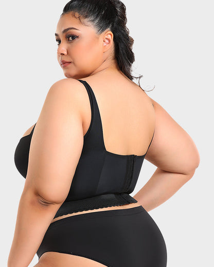 Women's Longline Push-Up Bra With Built-In Shapewear