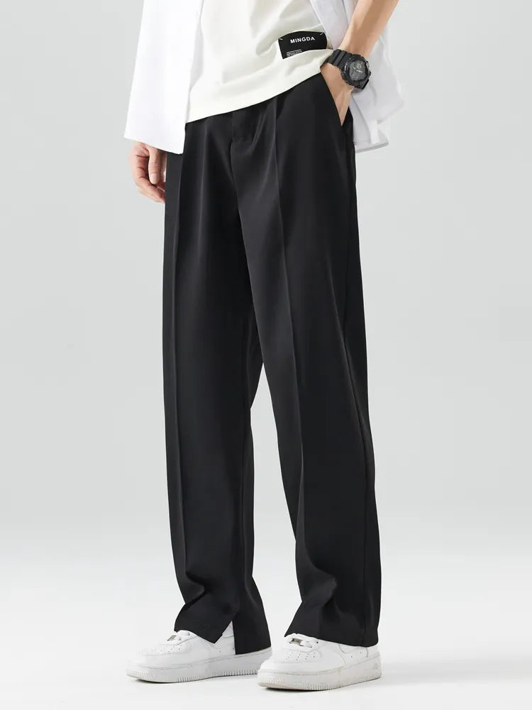 Image of Brent | Men's Wide Leg Chino Trousers