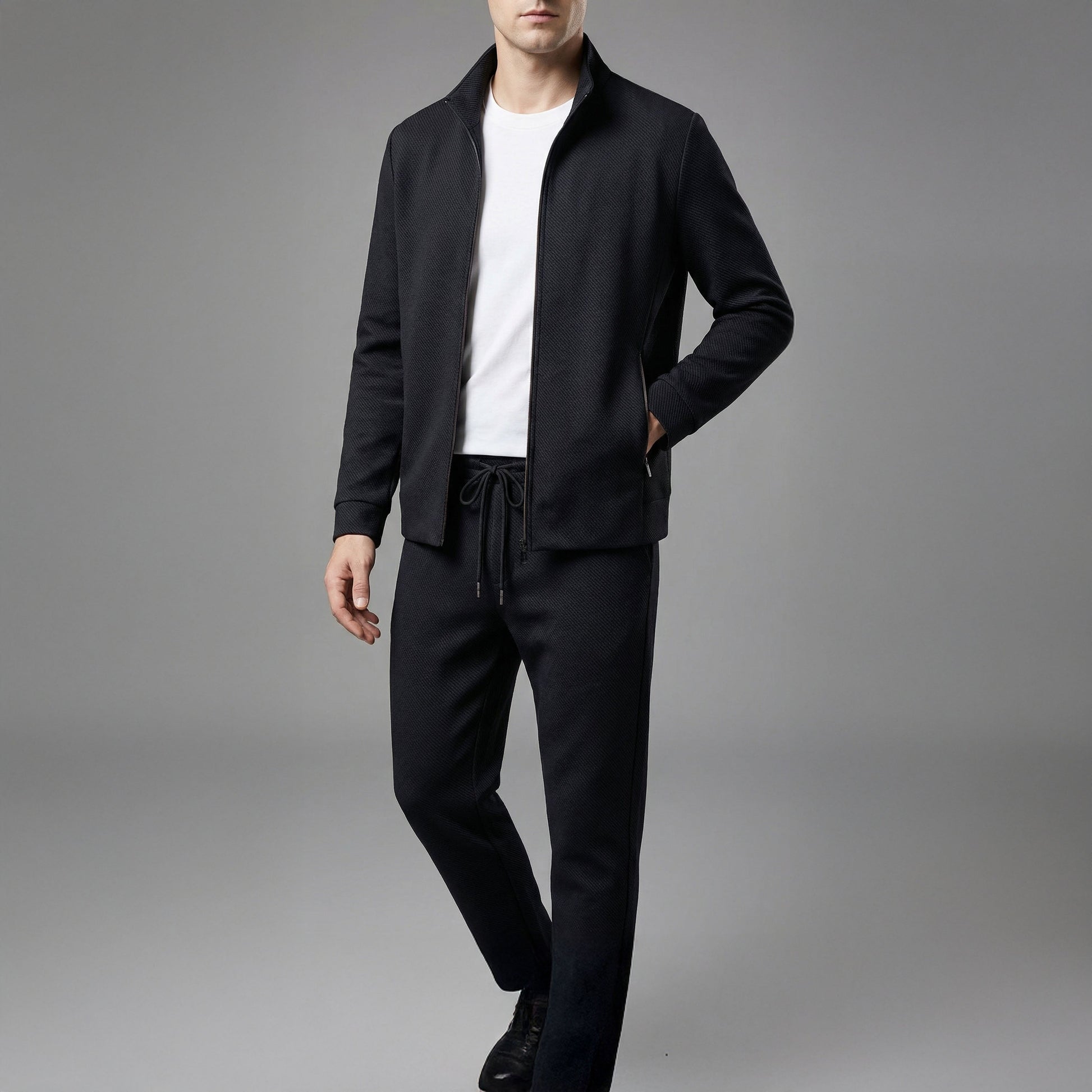 Image of Brent | Men's Zip-Up Tracksuit Set