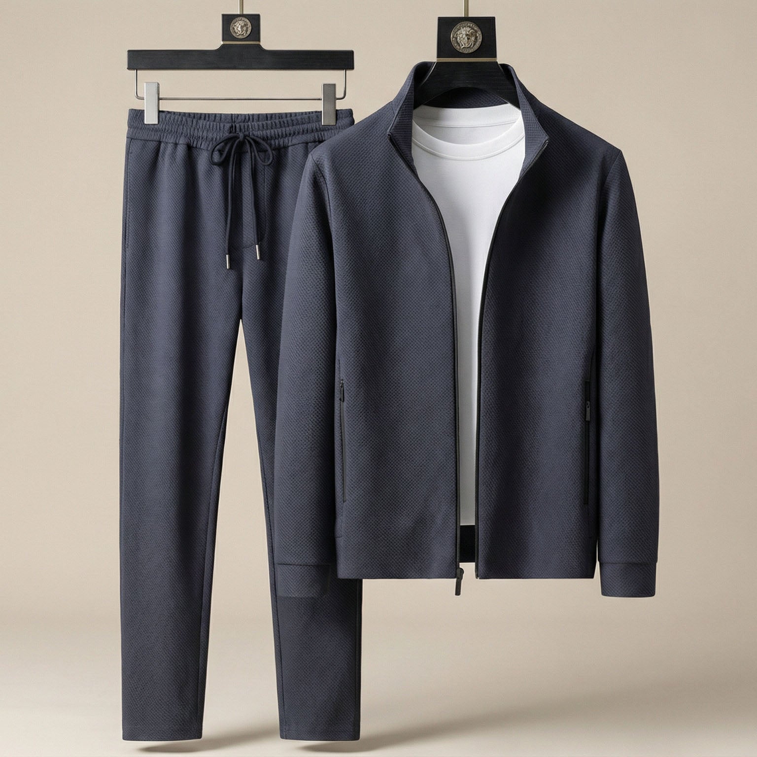 Men's Zip-Up Tracksuit Set - VibreMode