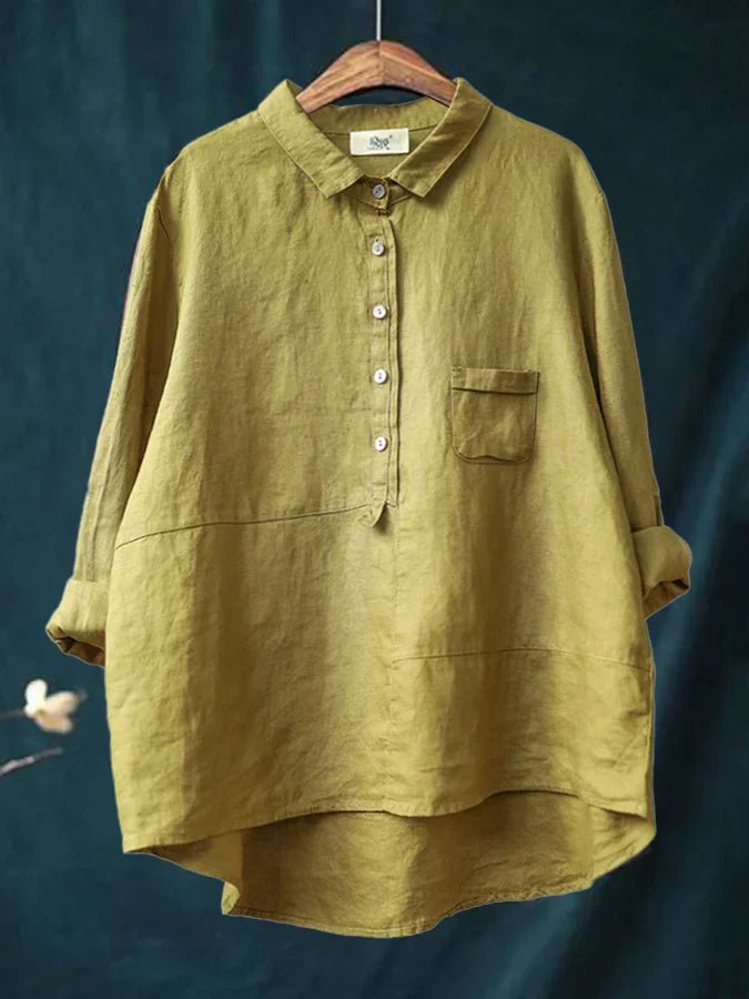 Women's Oversized Button Down Shirt - VibreMode