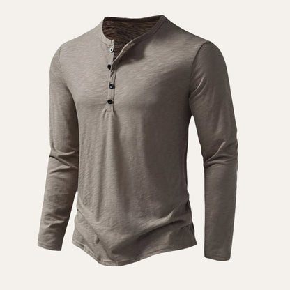Men's Cotton Polo Shirt Long Sleeve